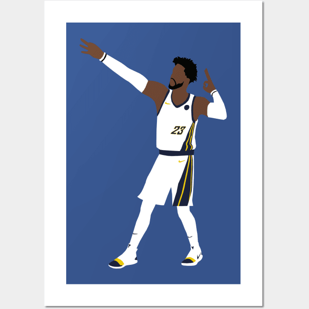 Wesley Matthews Pacers Wall Art by xRatTrapTeesx